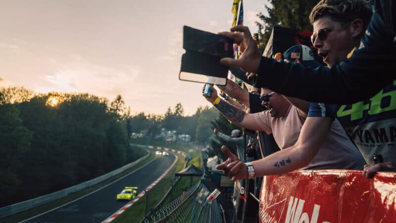 Fans flock to the race each year with camera phones at Nurburgring 24 hours