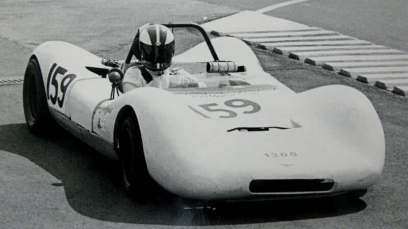 Frank Barnard behind the wheel in 1980s