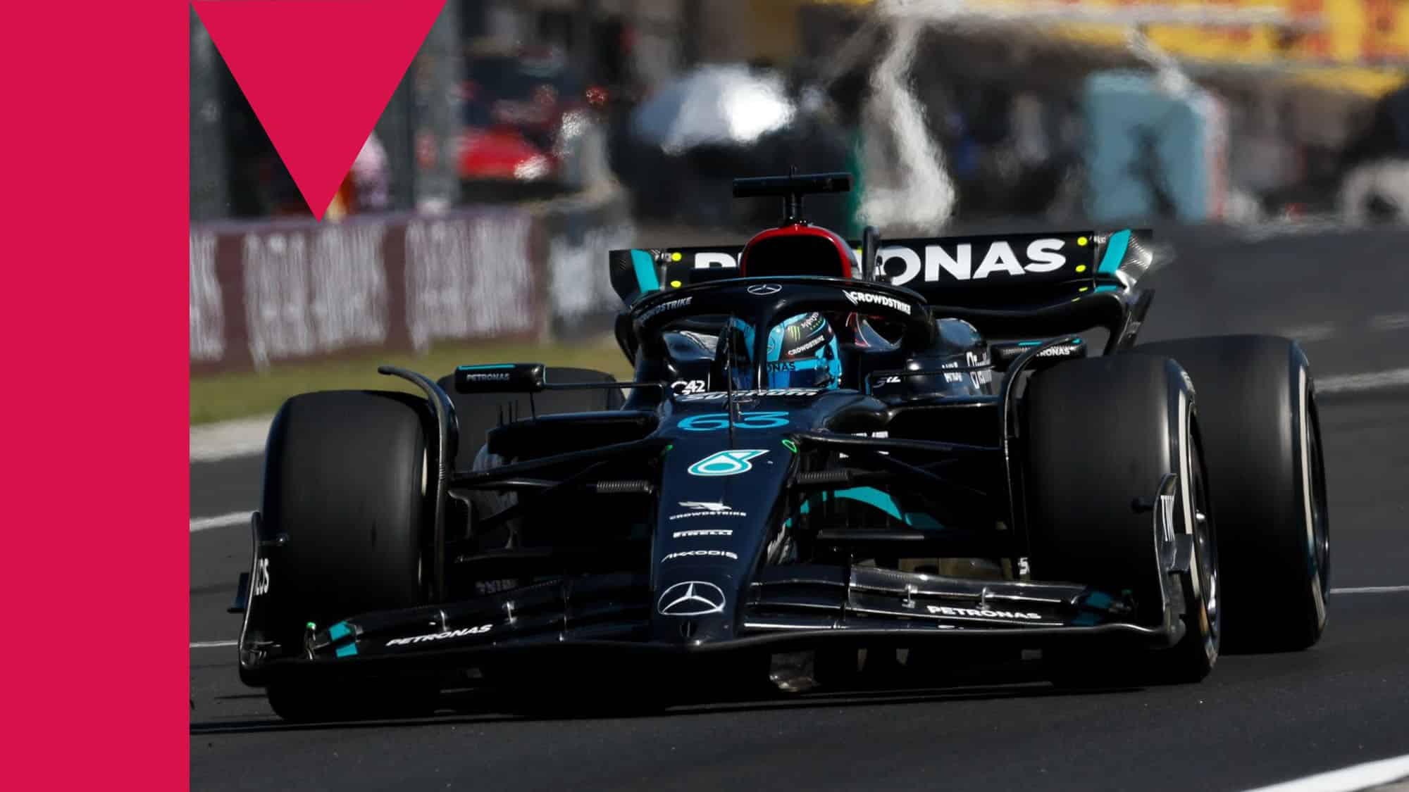 George Russell Mercedes 2023 Hungarian GP