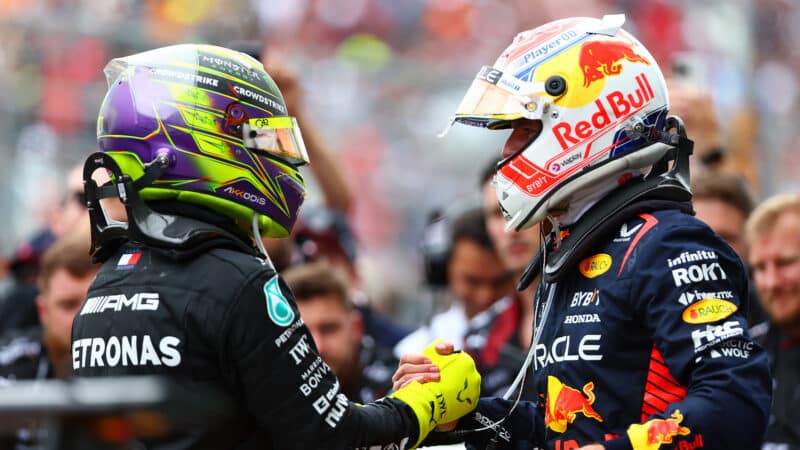 Lewis Hamilton Max Verstappen Mercedes Red Bull 2023