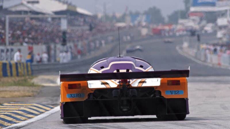 Jaguar V12 rear at Le Mans 1988