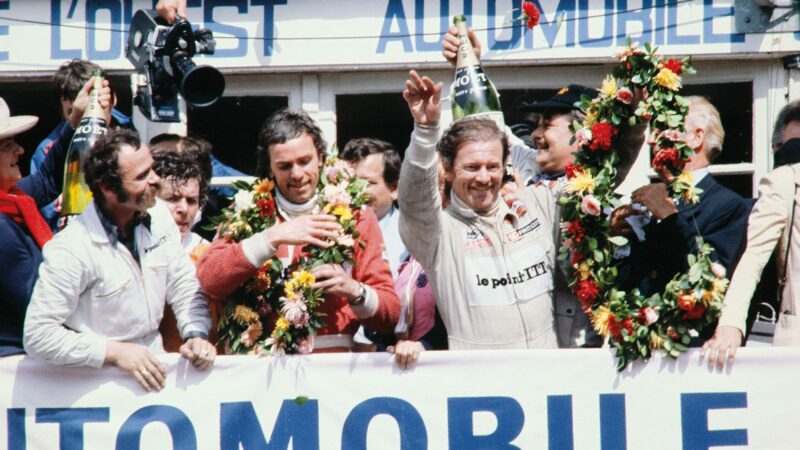 Jean-Rondeau-celeberates-Le-Mans-victory-in-1980