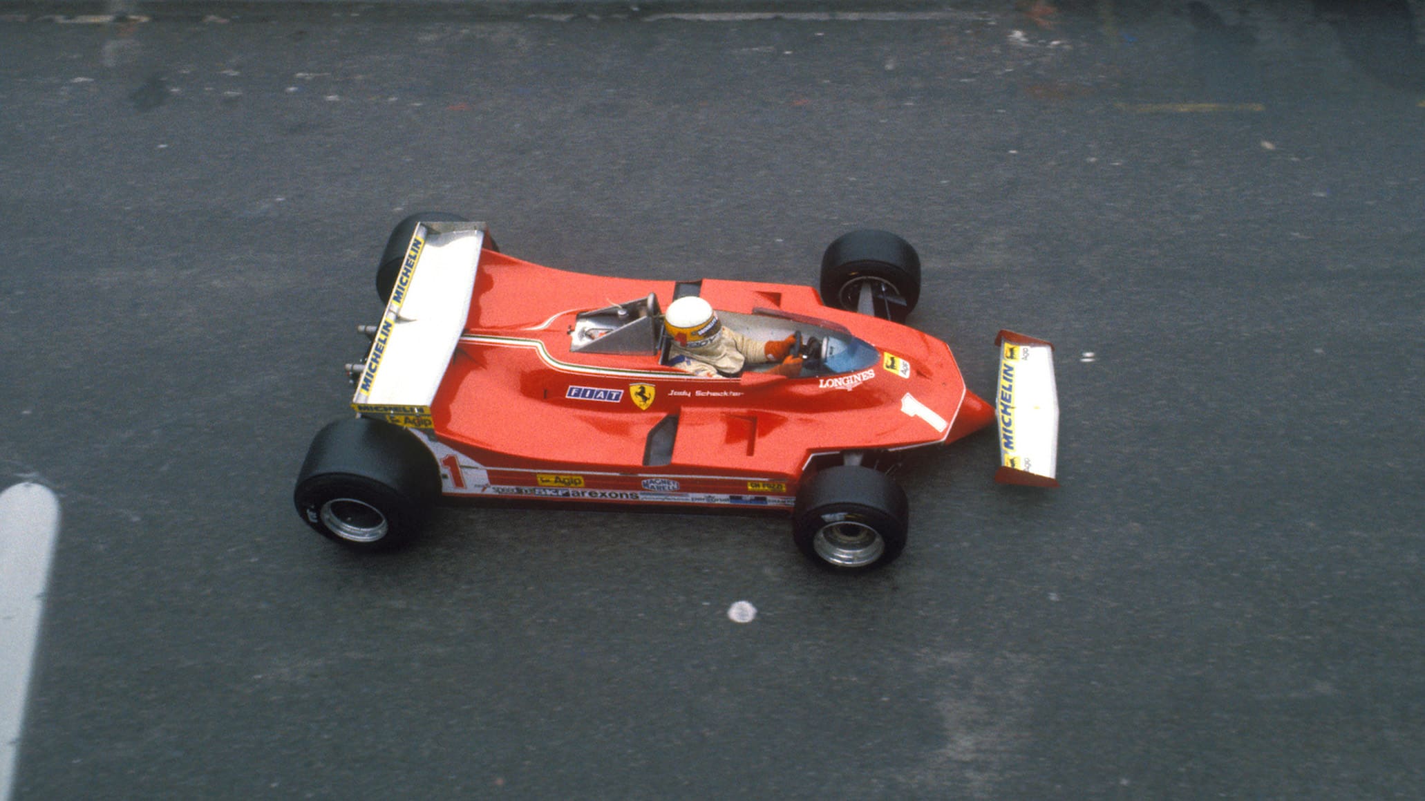 Jody Scheckter in Ferrari 312T5 in 1980