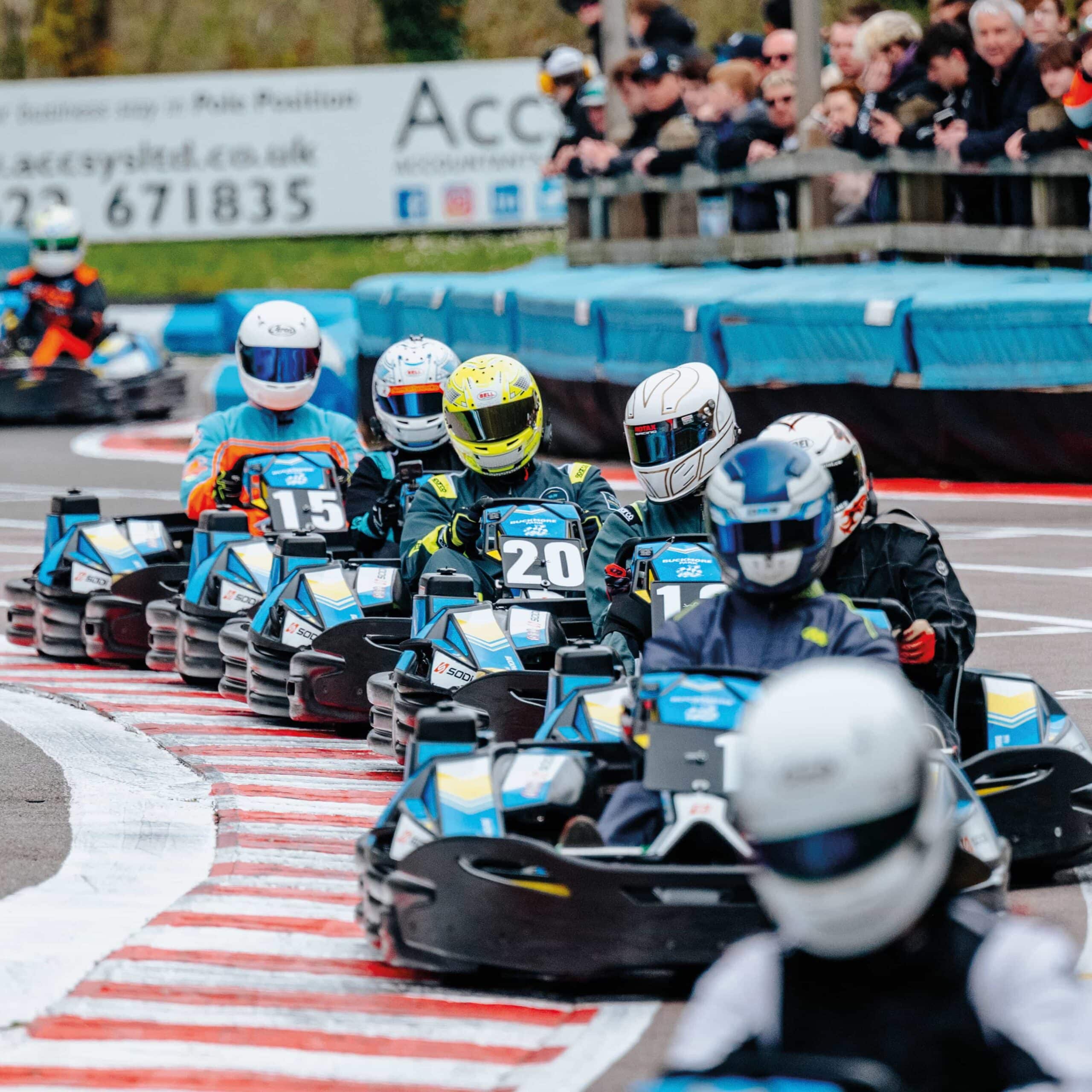 Karts on track at Buckmore
