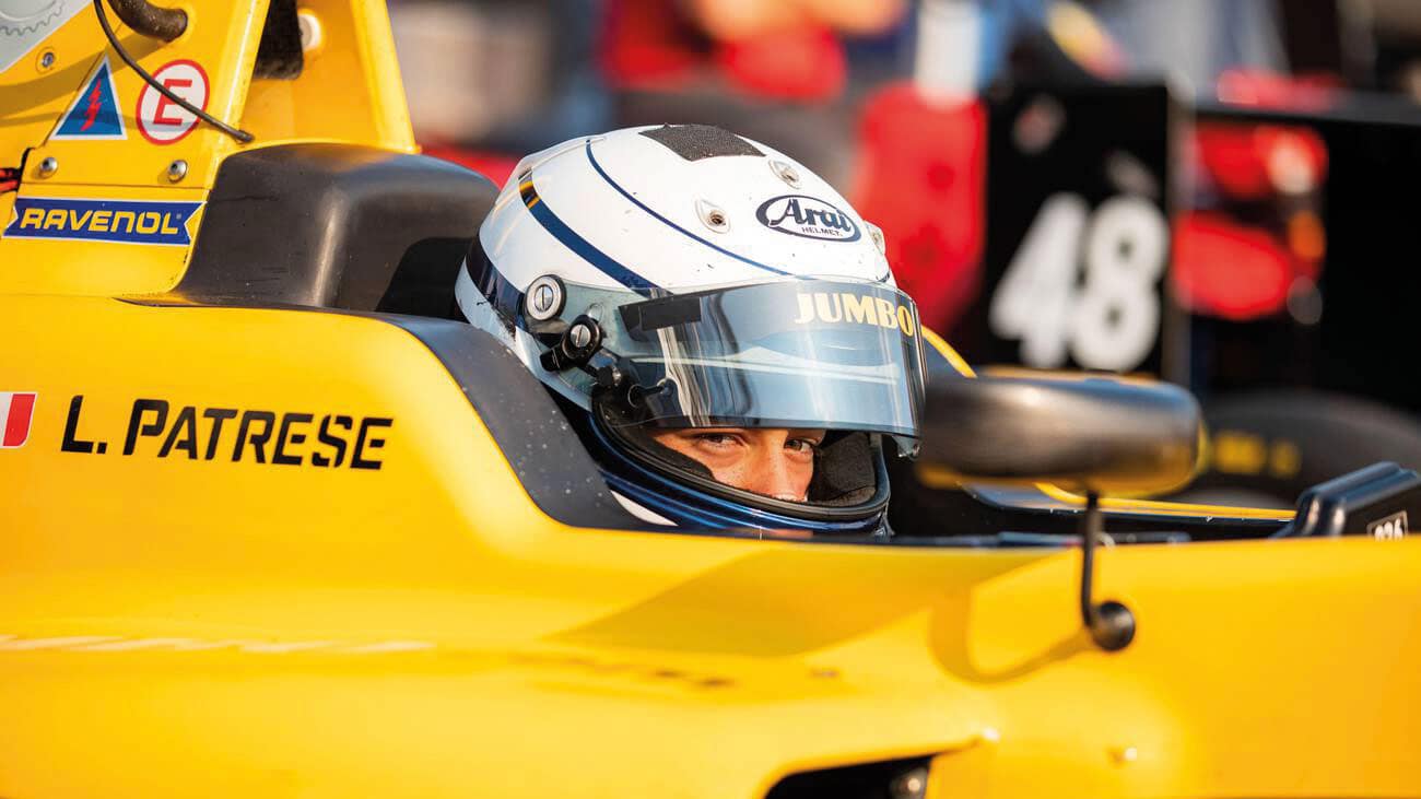 Lorenzo Patrese behind the wheel