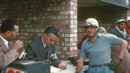Parting Shot: Luigi Villoresi lost in thought at start of 1953 British GP