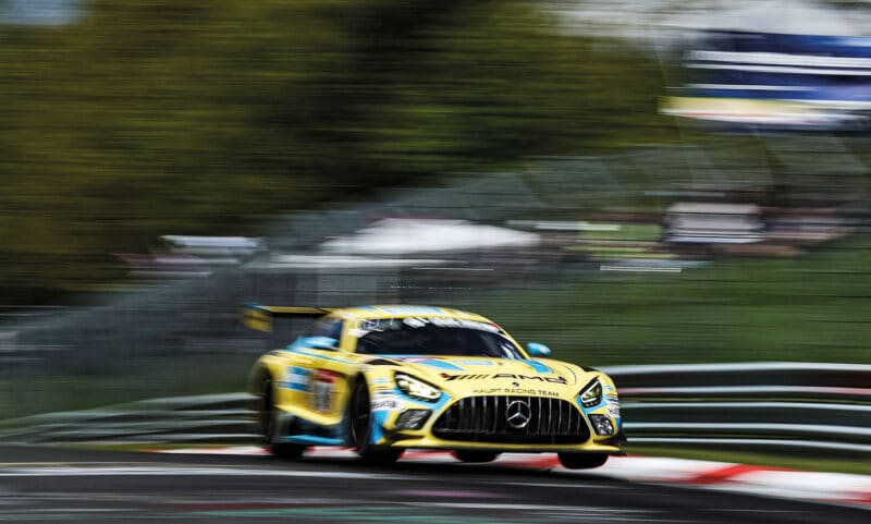 Mercedes-Benz AG catches air at Nurburgring
