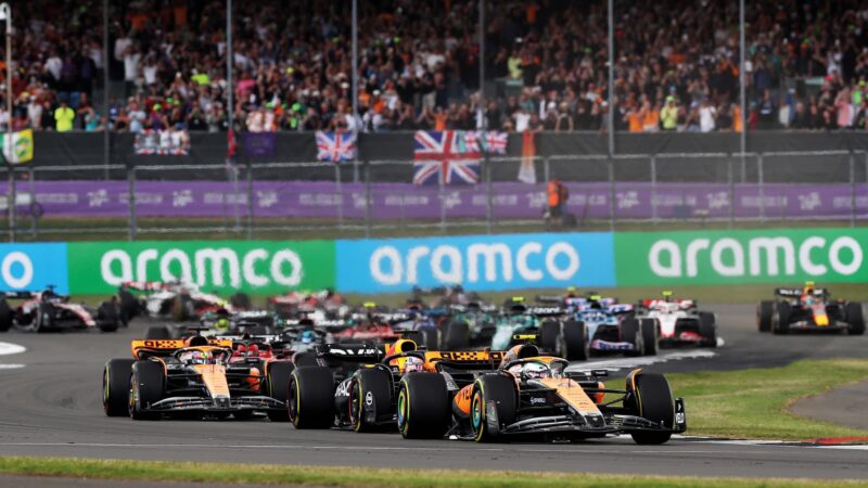 Norris leads at the British Grand Prix