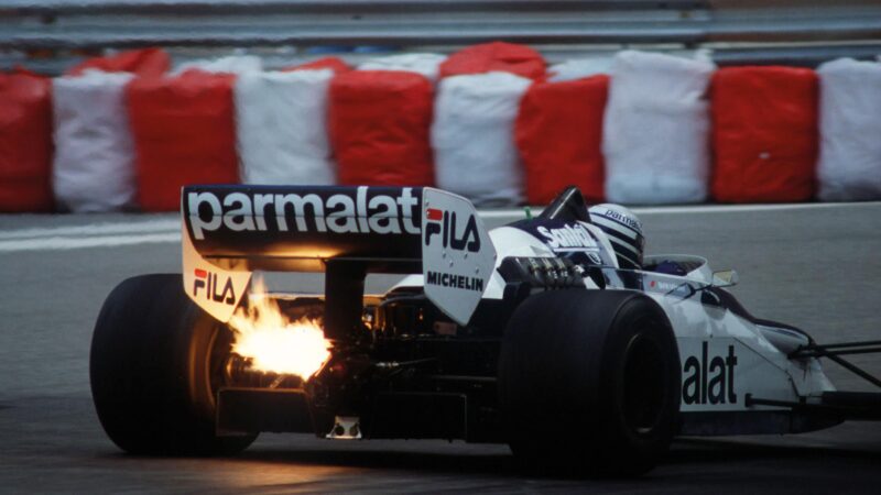 Patrese en fuego at Brabham in 1982