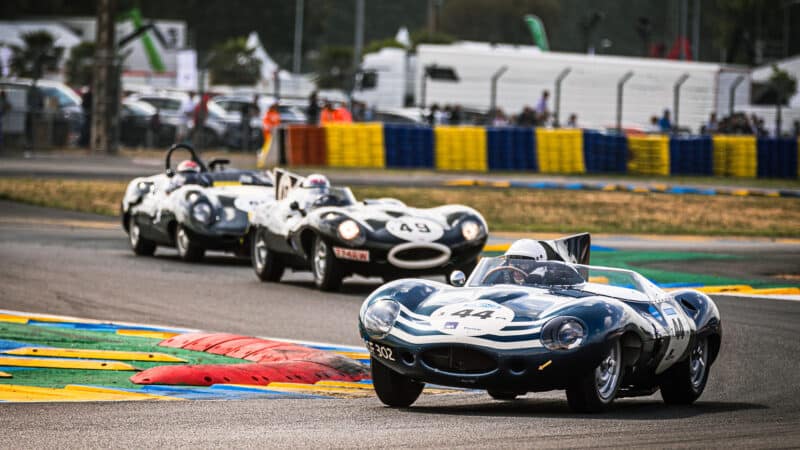 Pearson leads Wallace in Jaguar D-types at 2023 Le Mans Classic