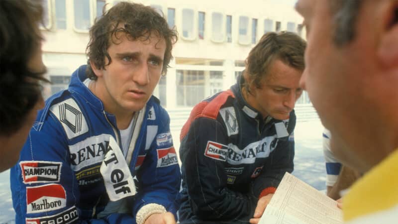 Alain Prost Rene Arnoux Renault 1982