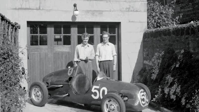 Ron-&-Hugh-with-JP-at-Greenhill-Gardens,-Edinburgh,-1951