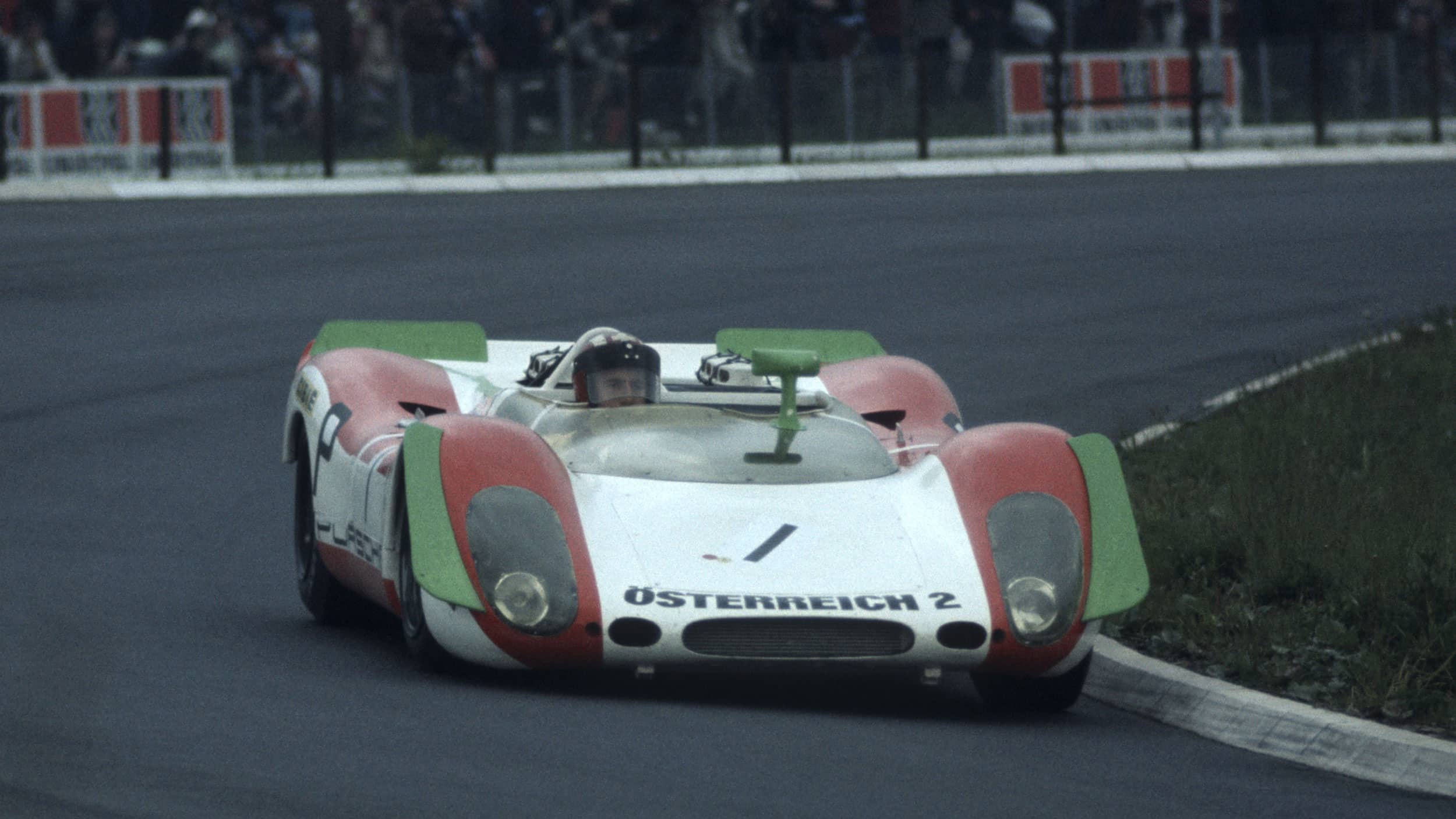 Siffert aboard the Porsche 908 in 1968