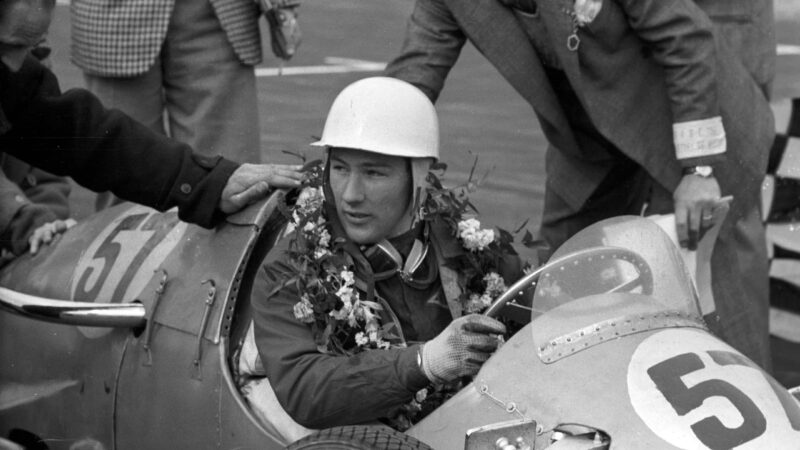 Stirling Moss victorious behind the wheel