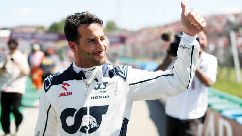 Thumbs up from Daniel Ricciardo