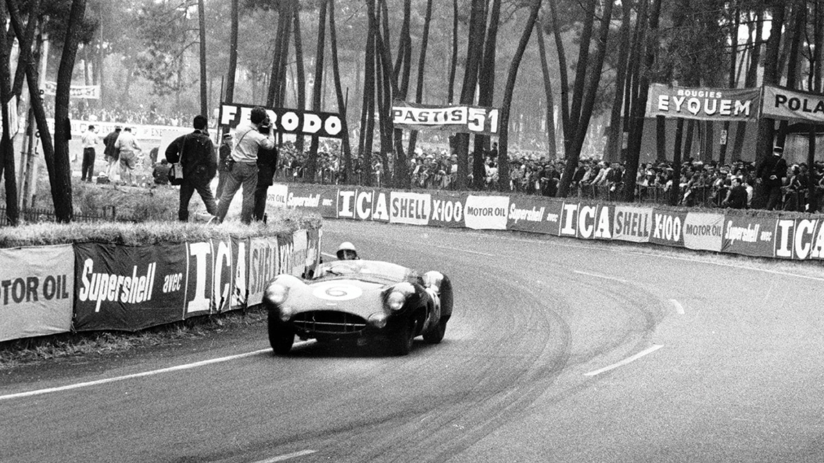 Trintignant and Frère shared second place Aston Martin