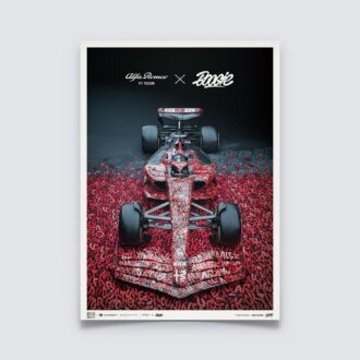 Product image for Alfa Romeo F1 Team x BOOGIE - Art Car - Camouflage - 2023 Poster