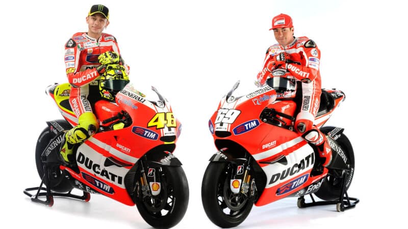 Ducati Valentino Rossi and Nicky Hayden