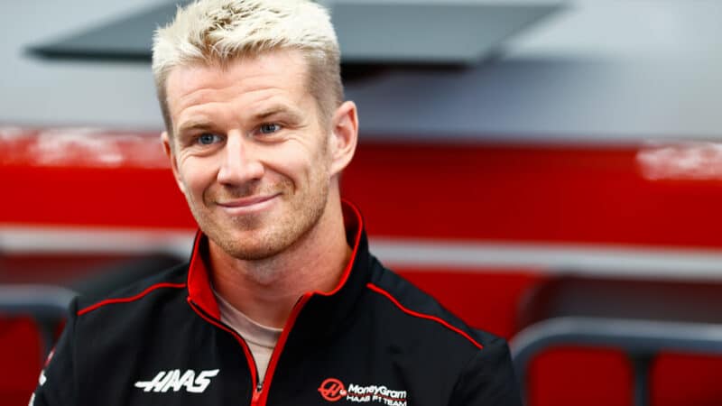 Haas F1 driver Nico Hulkenberg in 2023 Dutch Grand Prix paddock