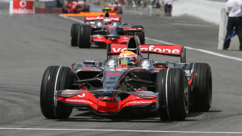Hamilton Kovalainen 2008 McLaren