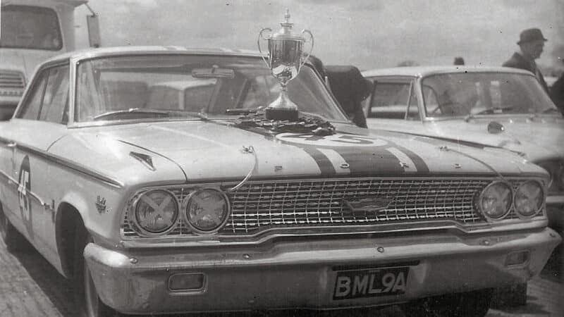 Jack Sears Ford Galaxie at Silverstone in 1963
