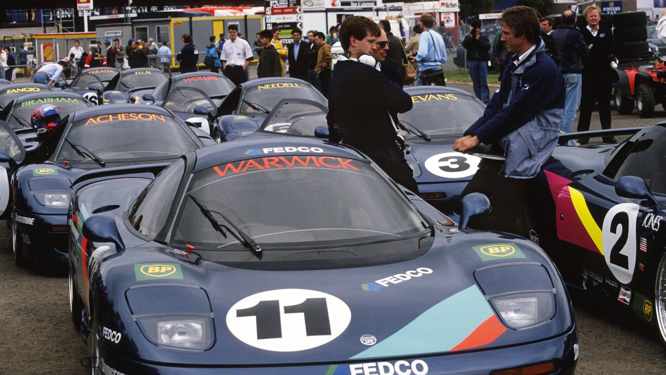 Jaguar XJR15 lined up