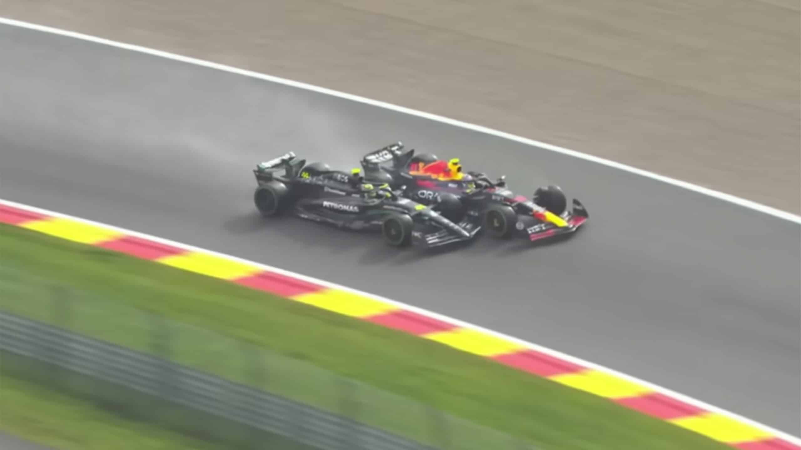 Lewis Hamilton Sergio Perez 2023 Belgian Grand prix