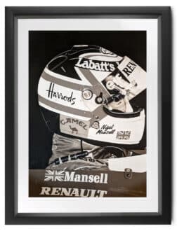 Product image for PRE-ORDER: Nigel Mansell signed portrait | Emma Capener