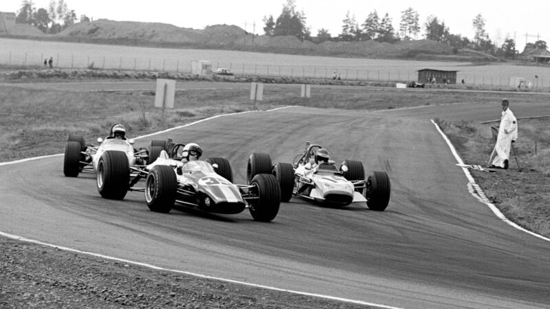 McLaren and Ganley in Formula 3 with Brabham