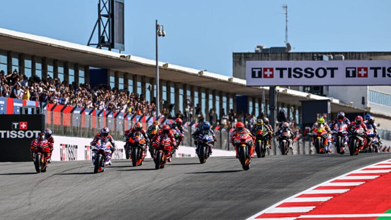 Start of 2023 MotoGP race