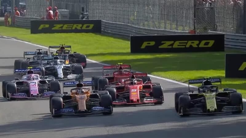 Monza 2019 Italian Grand Prix gridlock