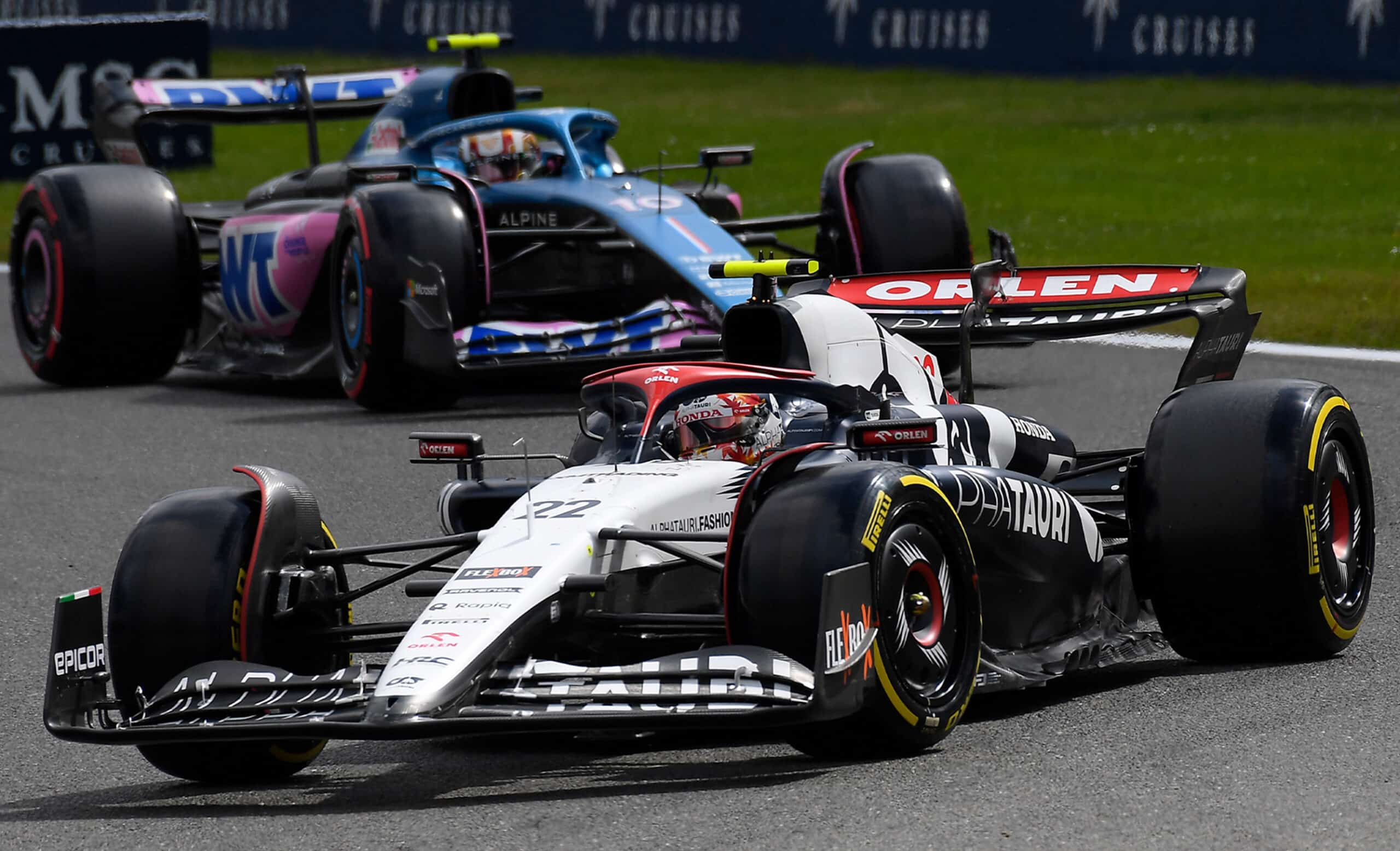 Tsunoda Gasly 2023 Belgian GP
