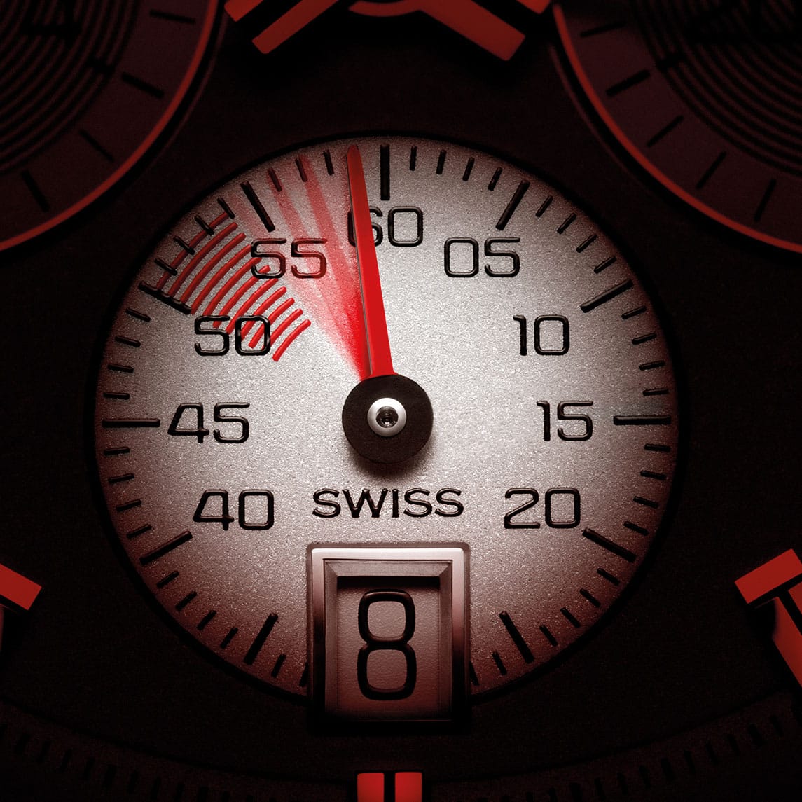 Close up of Tag Heuer x Porsche Watch