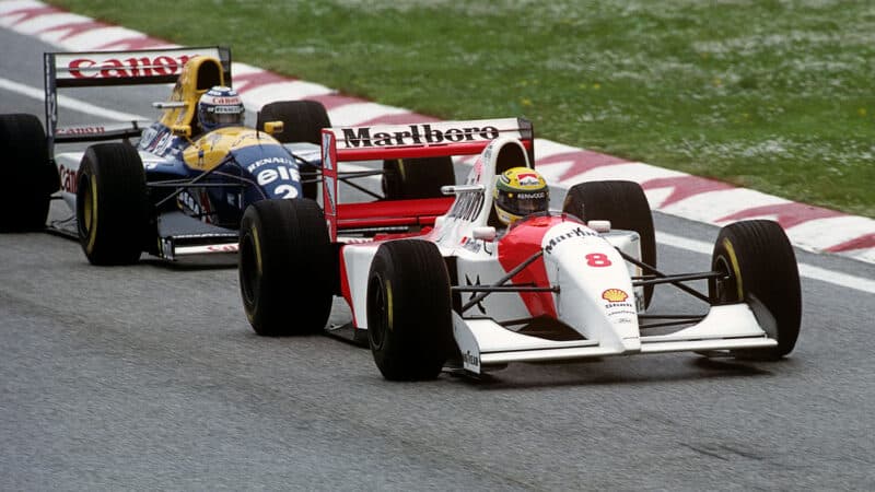 2 Ayrton Senna McLaren MP4:8 1993 San Marino GP