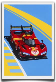 Product image for 'Le Mans 2023' | Ferrari 499P | Jean-Yves Tabourot | Limited Edition print