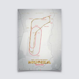 Product image for Monza Circuit - Track Evolution - The Temple of Speed Poster