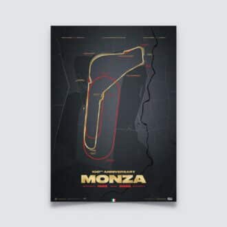 Product image for Monza Circuit - Track Evolution - 100th Anniversary | Collector’s Edition Poster
