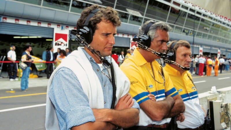 Alessandro Benetton, Flavio Briatore and Tom Walkinshaw