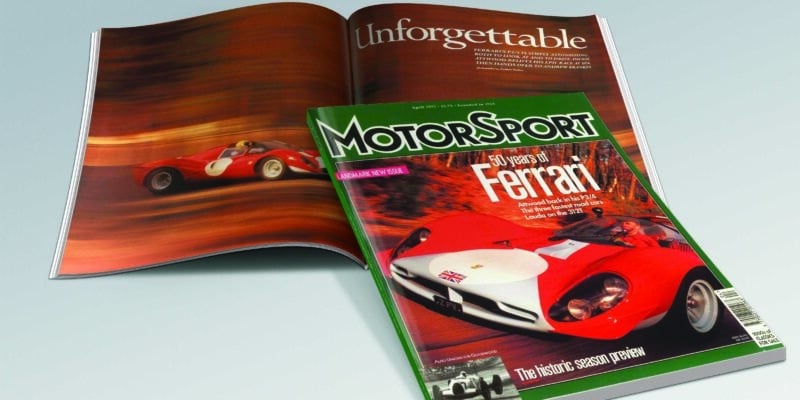 April 1997 Motor Sport issue cover and ferrari feature