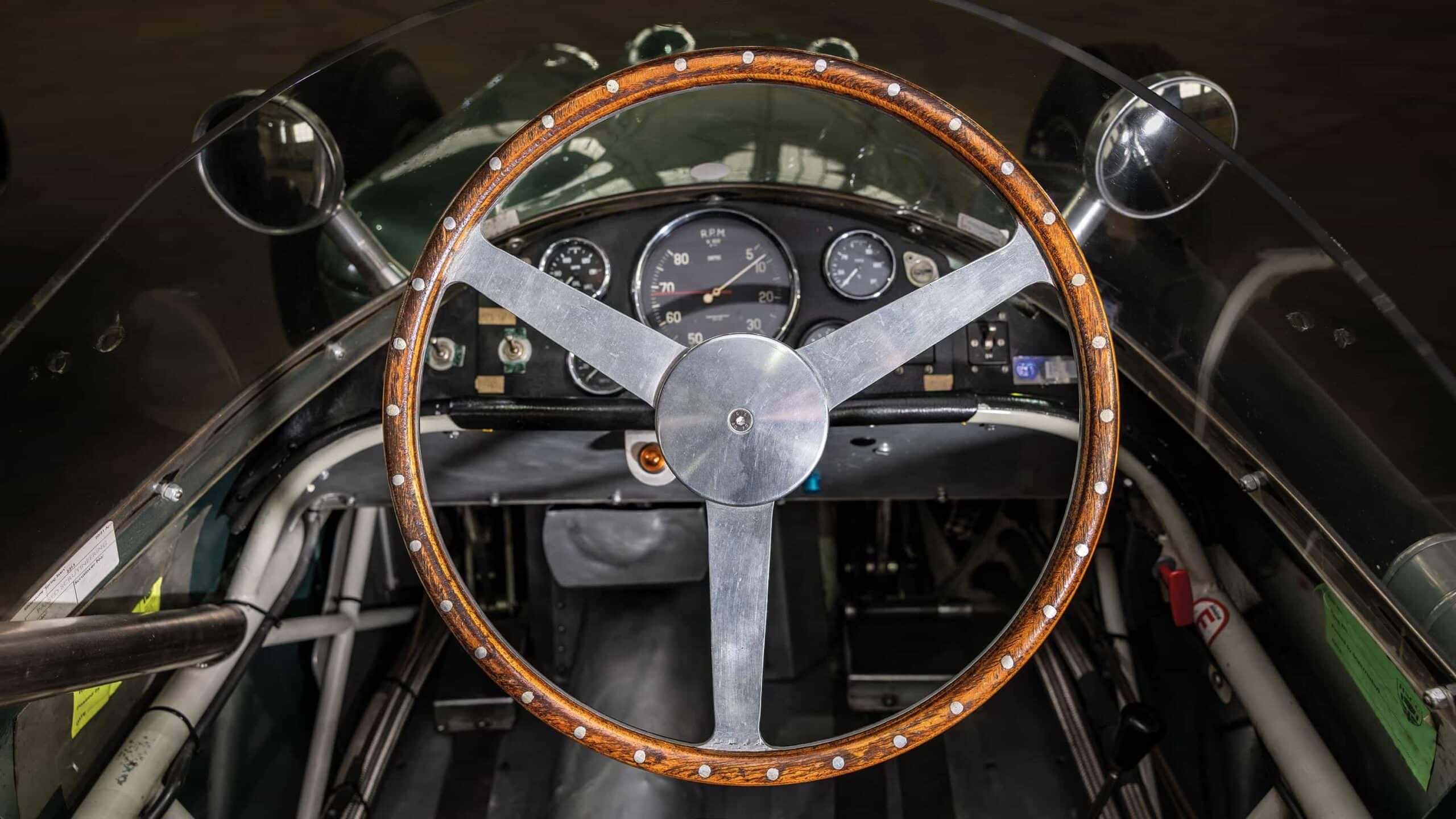 Aston Martin DBR4 steering wheel