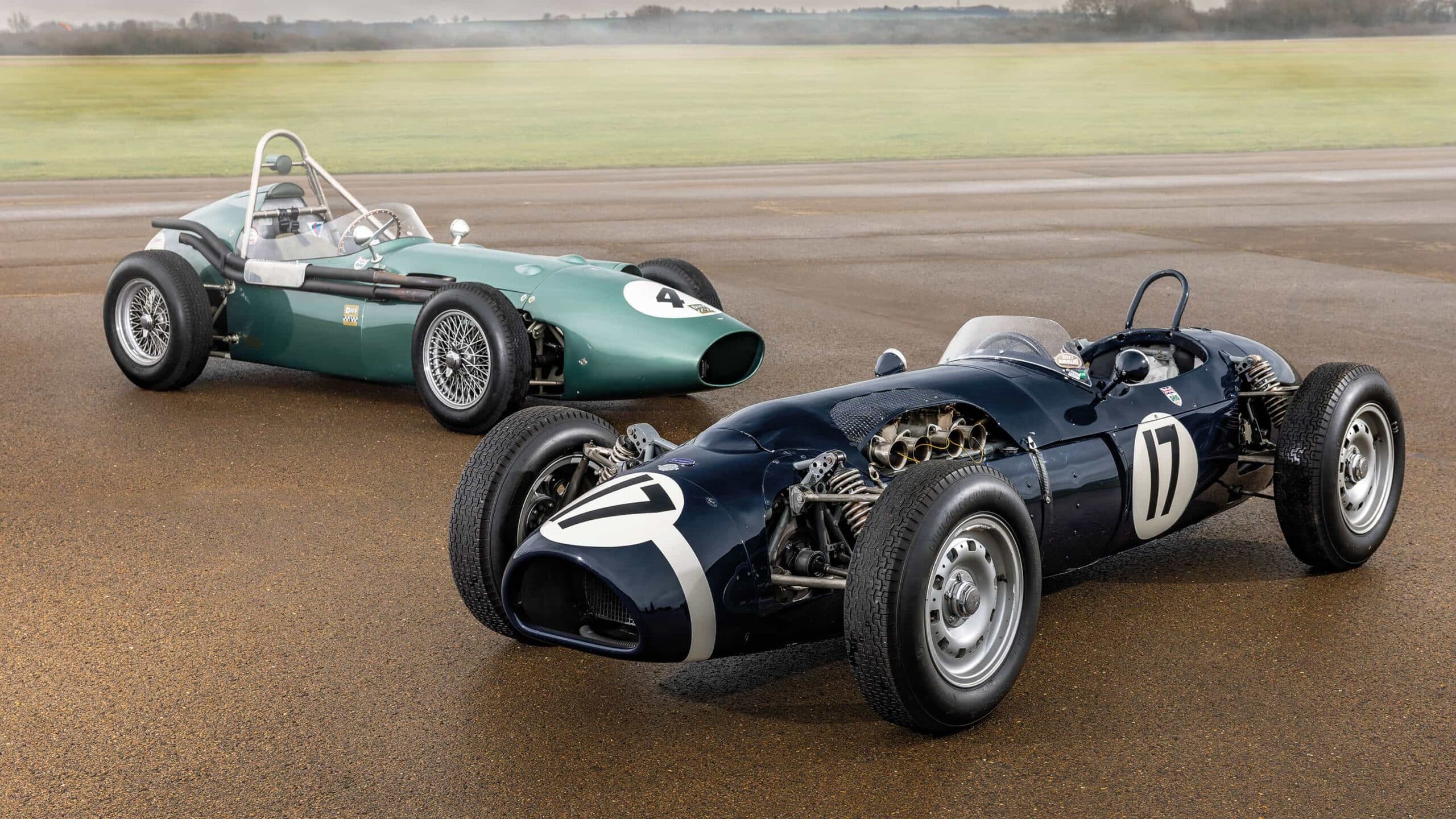 Aston Martin’s DBR4 and Ferguson P99 side by side