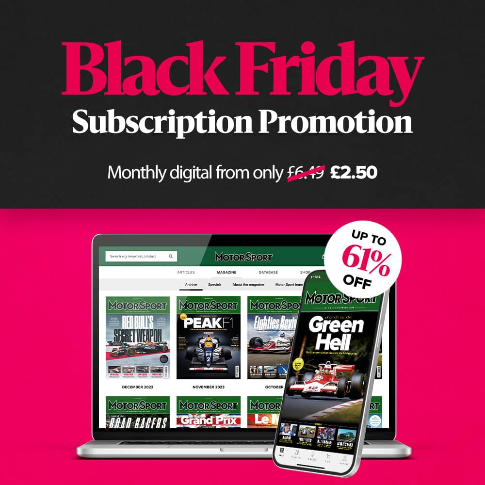 Motor Sport Black Friday digital subscription offer