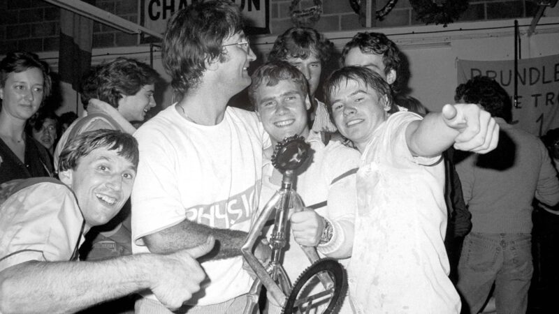 Eddie Jordan with Allen Berg, in 1983