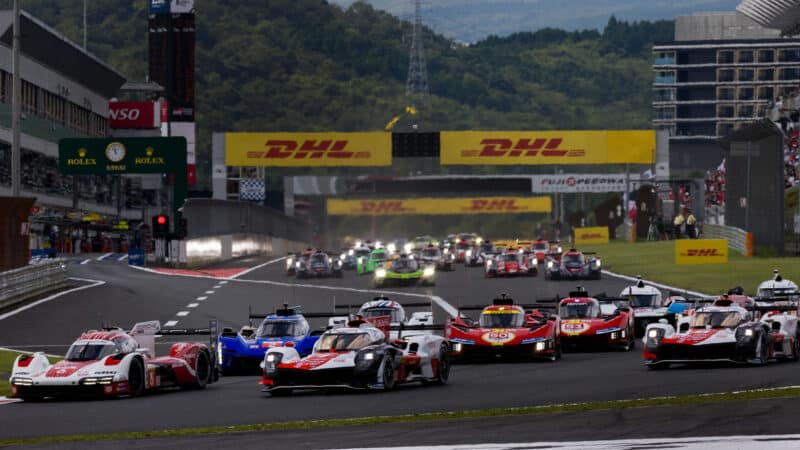 FIA WEC Race start 6 Hours of Fuji