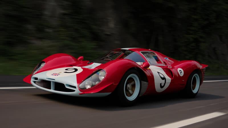 Ferrari 412P on road