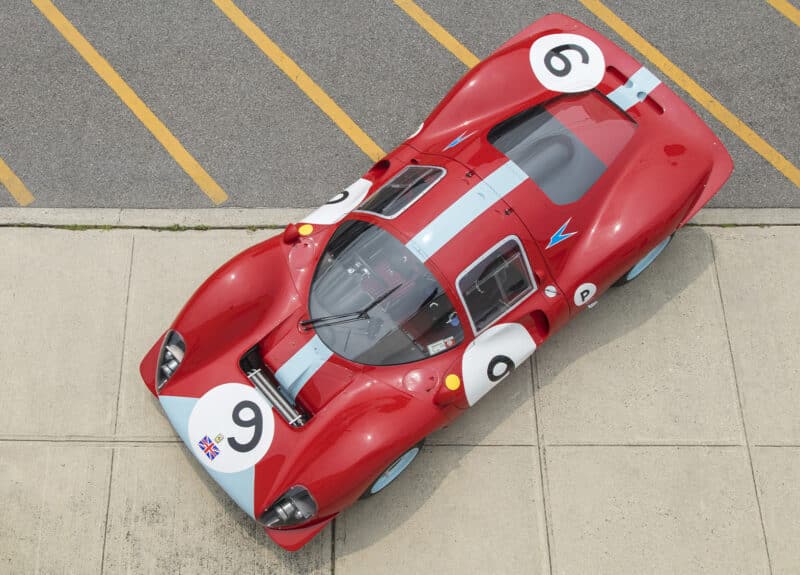 Ferrari 412P overhead view