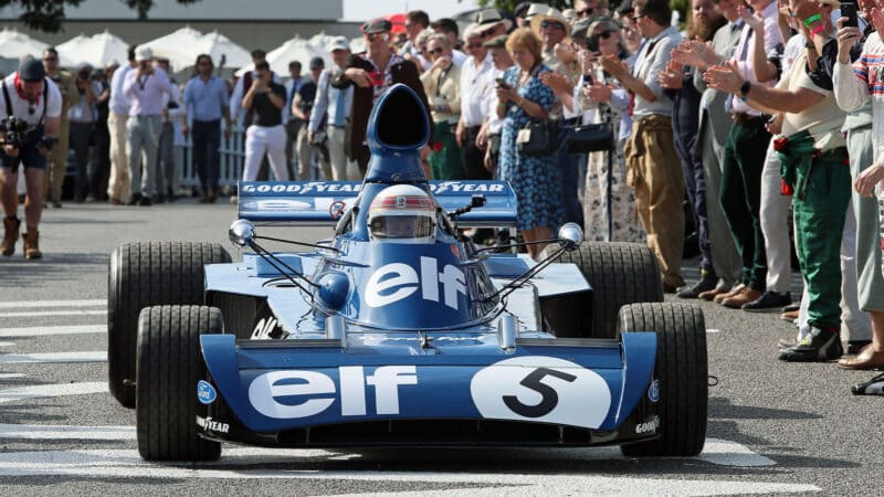 Jackie Stewart Tyrrell 006 Goodwood Revival 2023