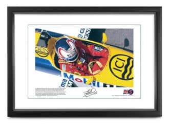 Product image for Nigel Mansell Signed Williams FW11 Lithograph