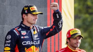 For a moment Sainz believed he’d win at Monza. Then he felt his Ferrari slide…