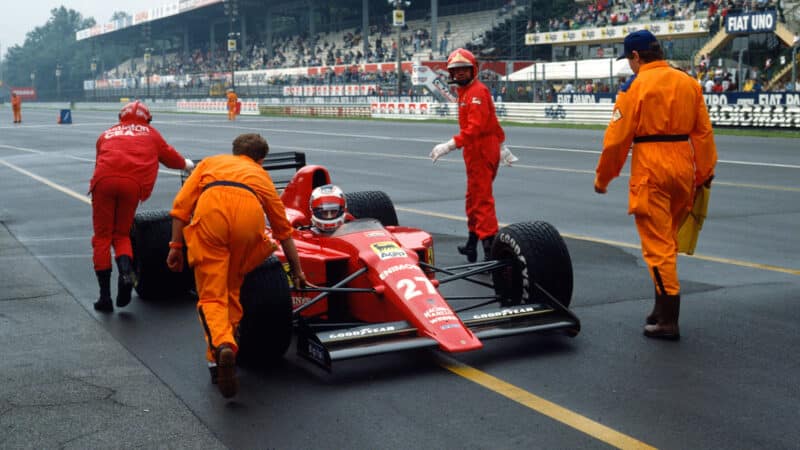 Nigel Mansell Ferrari 1989 Belgian GP